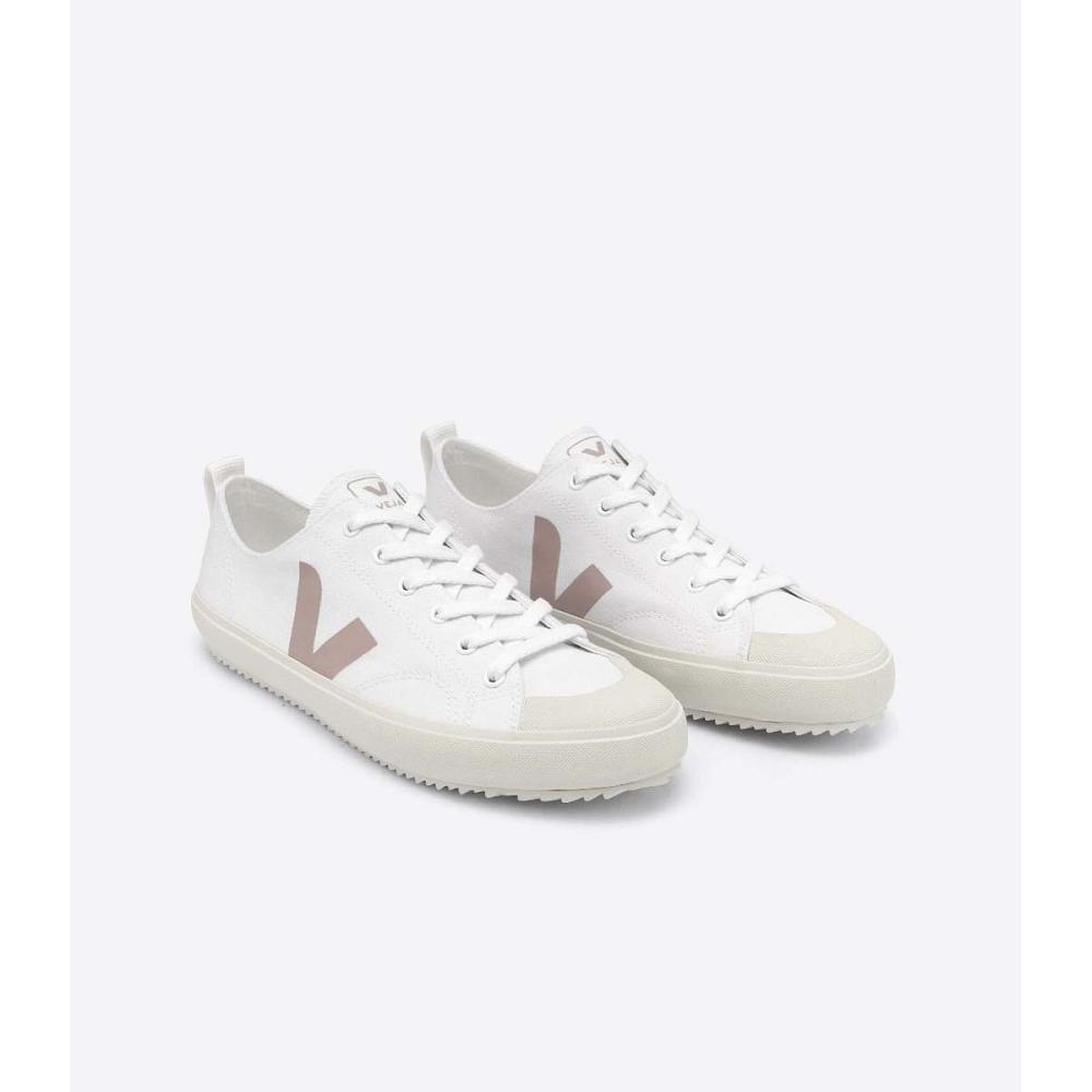 Women's Veja NOVA CANVAS Shoes White/Brown | ZA 475YXF